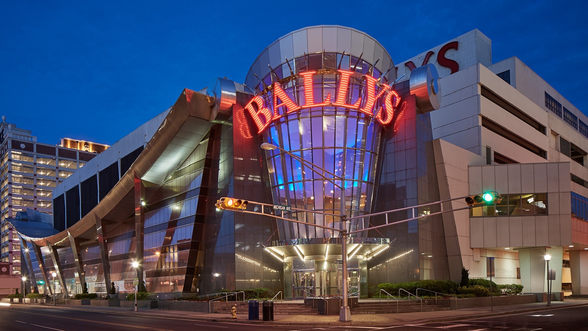 Bally's Atlantic City casino resort on the Atlantic City Boardwalk